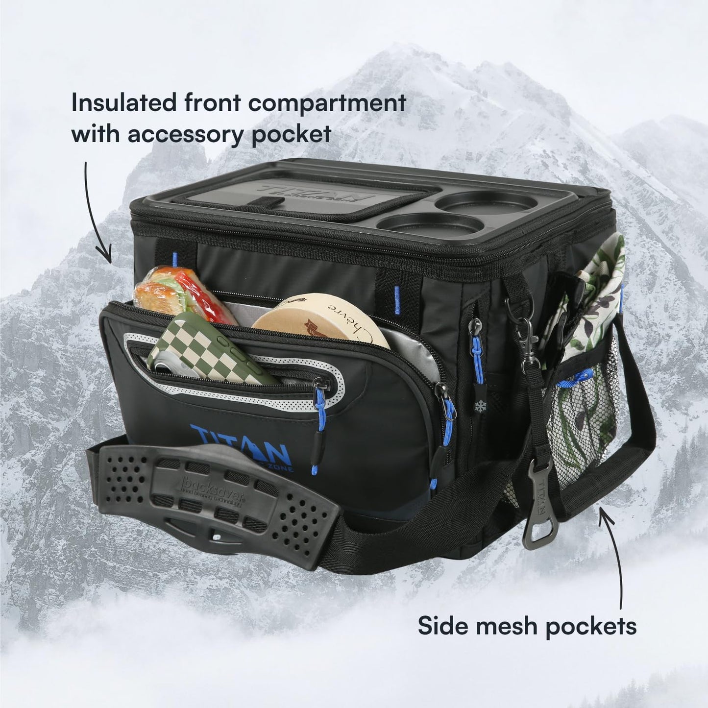 Collapsible Insulated Cooler Bag with Ice Pack