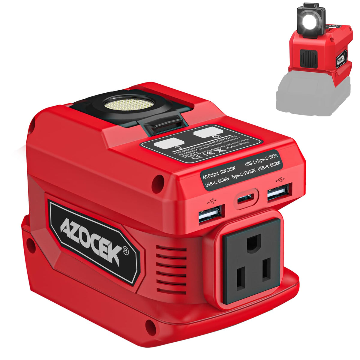 20V to 110V Portable Power Inverter