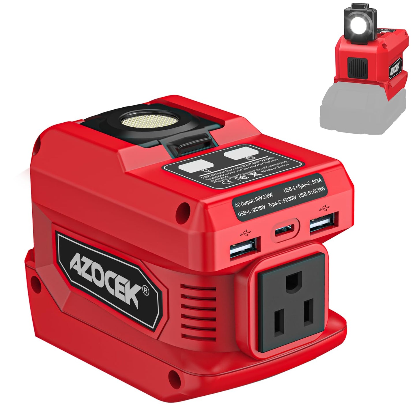 20V to 110V Portable Power Inverter