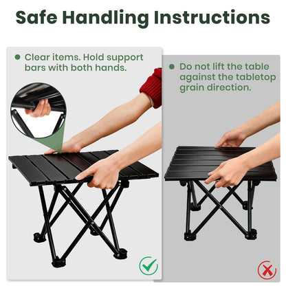 2-Pack Portable Folding Camping & Beach Tables