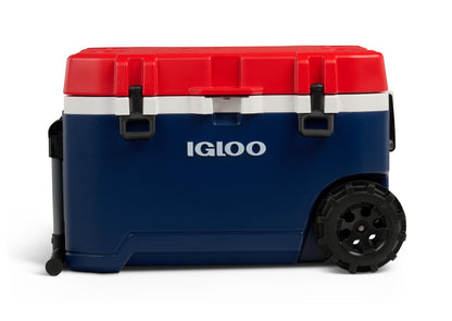 Insulated Hard Shell Rolling Cooler for Outdoor Use