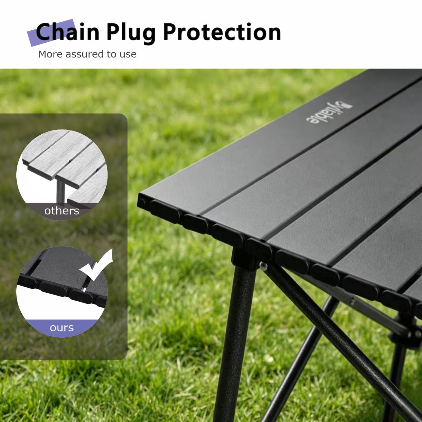 Adjustable Aluminum Folding Camping Table