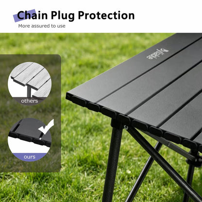 Adjustable Aluminum Folding Camping Table