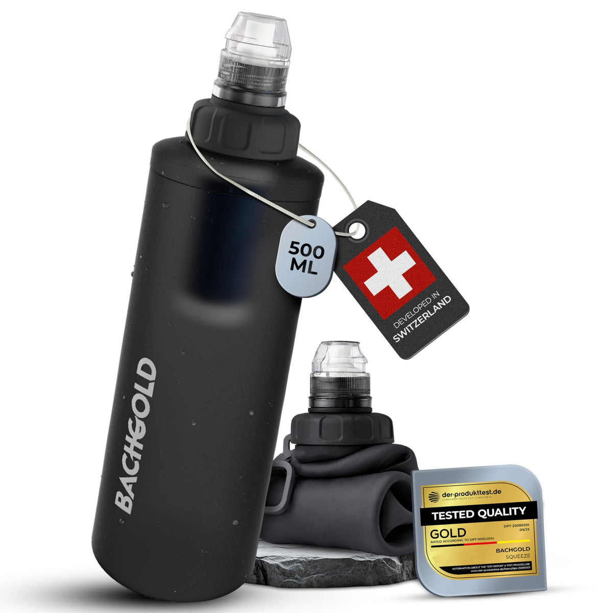 Ultralight Water Filter with Foldable Squeeze Bottle