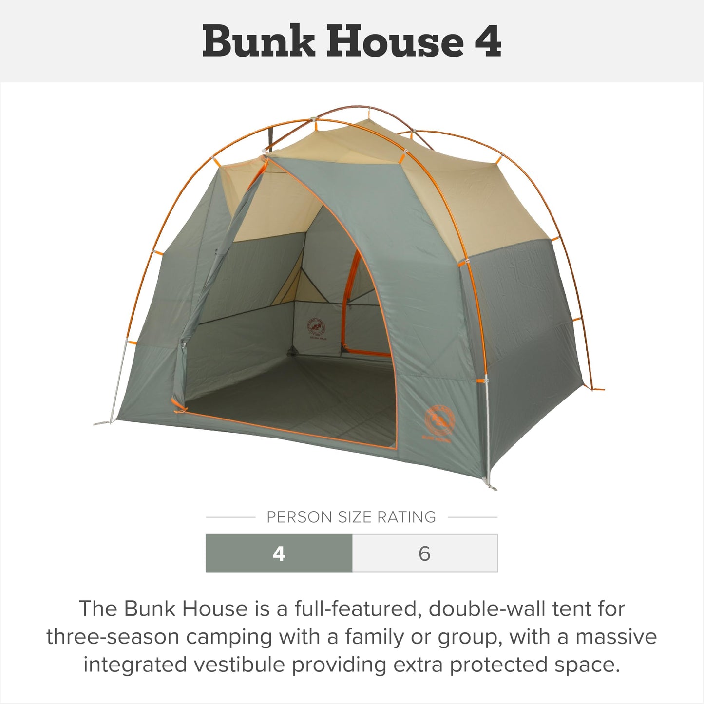 Big Agnes Bunk House - Large 3-Season Family Tent