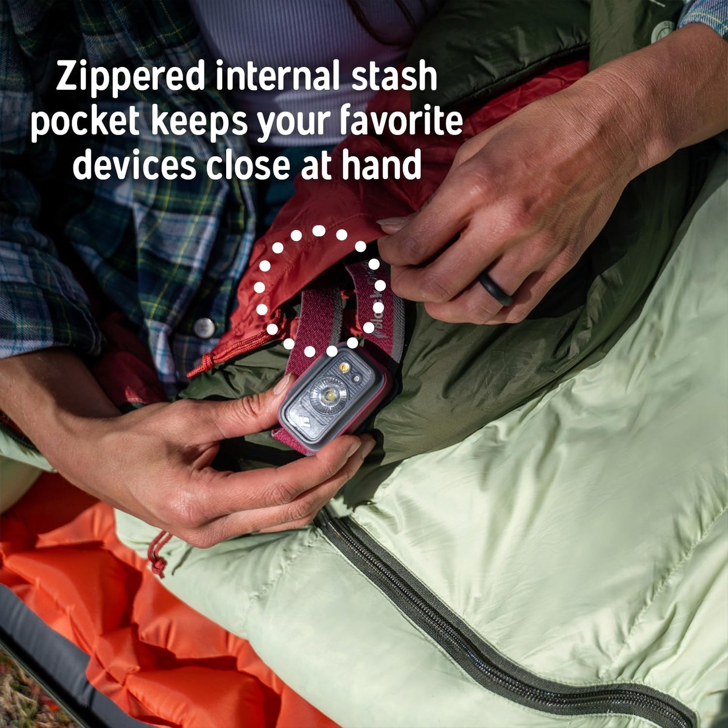550 Fill Power Down Mummy Sleeping Bag for Backpacking