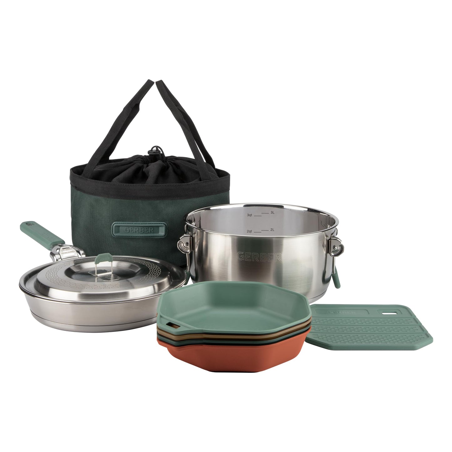 Complete Outdoor Camping Cookware & Dining Set