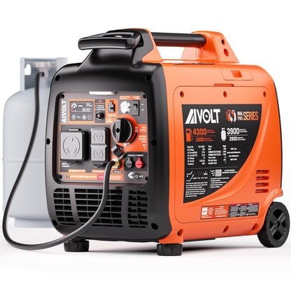 Portable Gas Generator with Carbon Monoxide Sensor