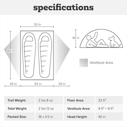 Big Agnes Sarvis VST - Backpacking Tent