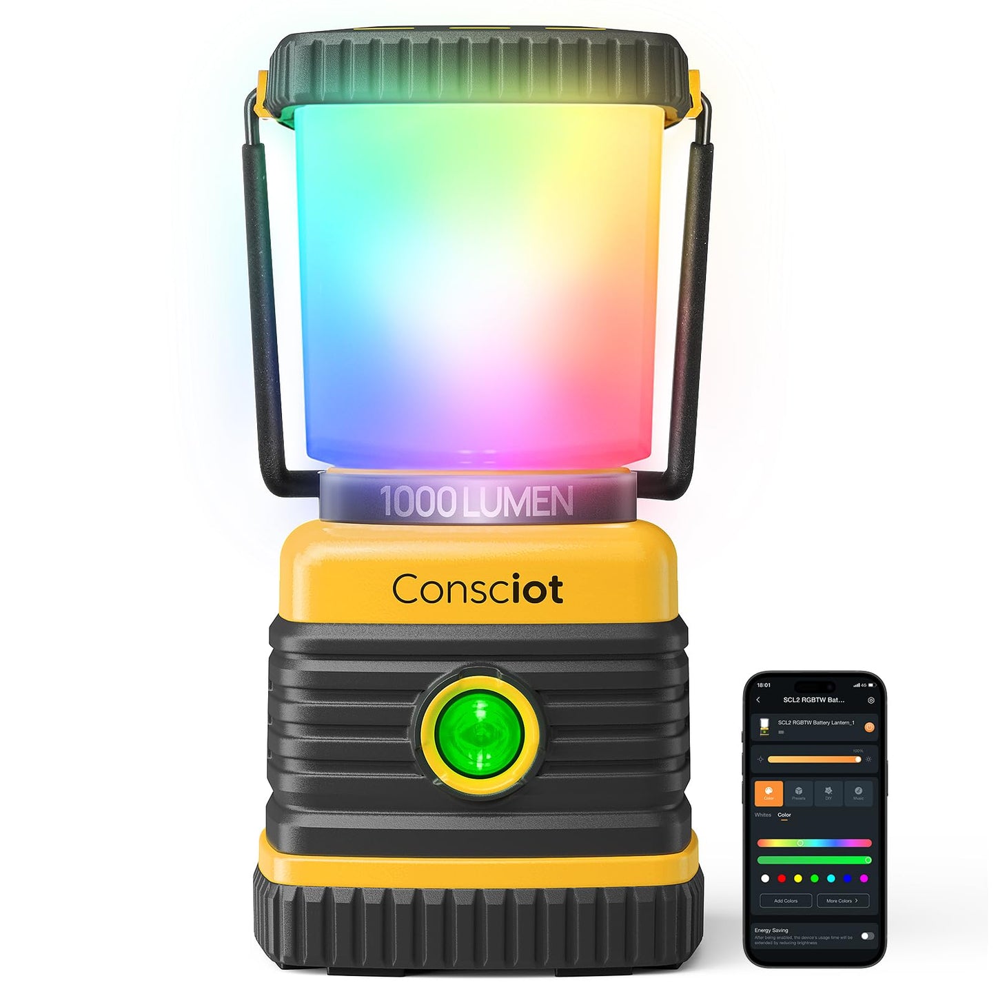 Consciot 1000LM Battery Powered LED Camping Lantern