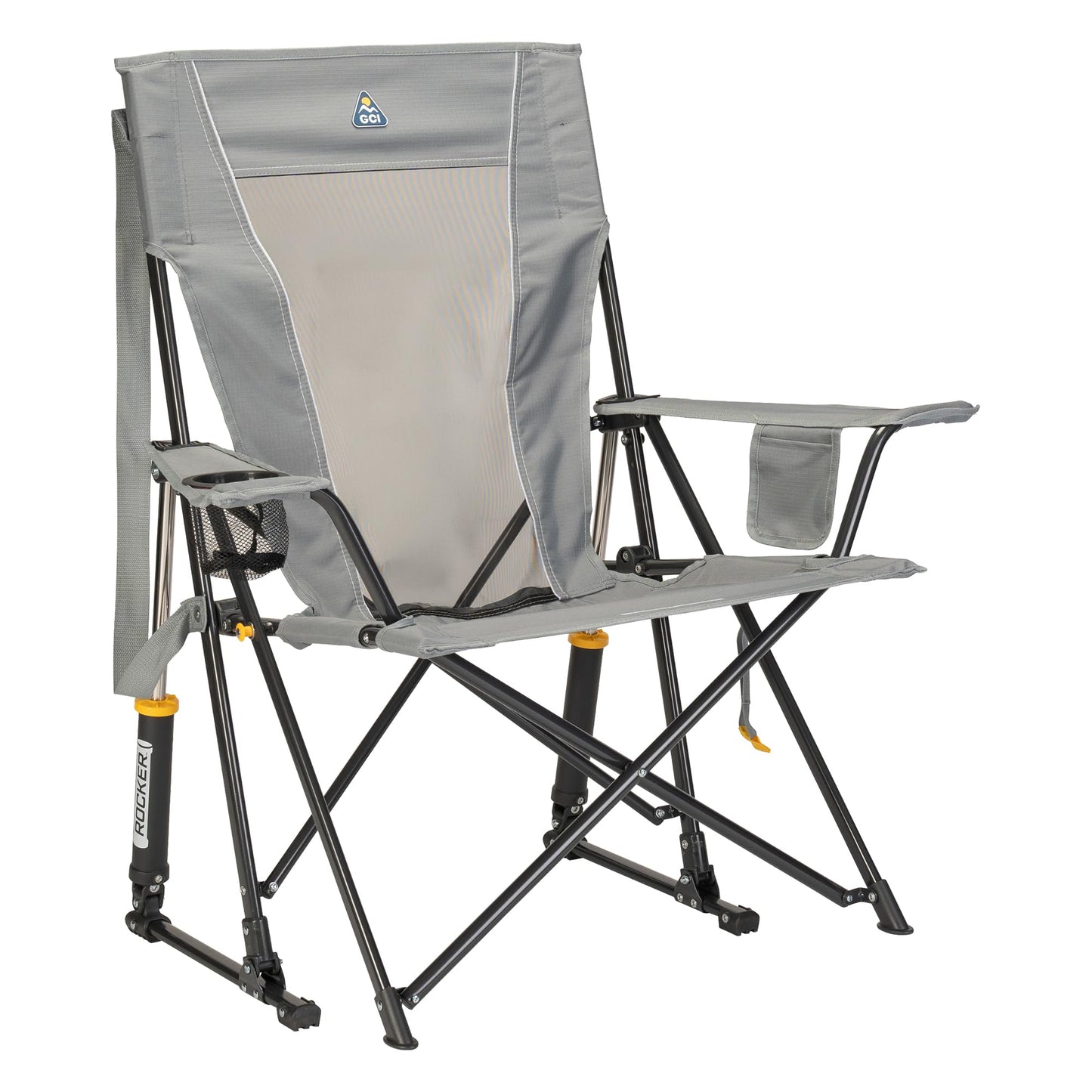 Portable Outdoor Rocking Chair with High Backrest