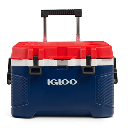 Insulated Hard Shell Rolling Cooler for Outdoor Use