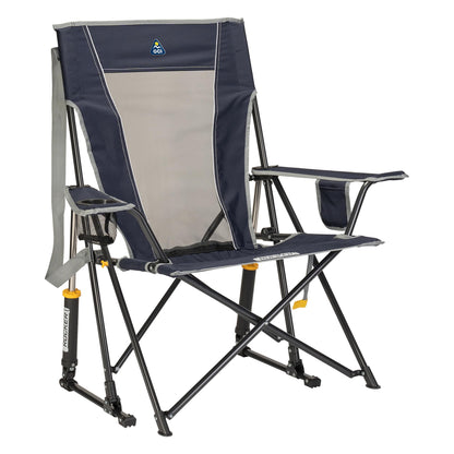 Portable Outdoor Rocking Chair with High Backrest