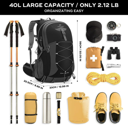 Waterproof Hiking Backpack with Rain Cover