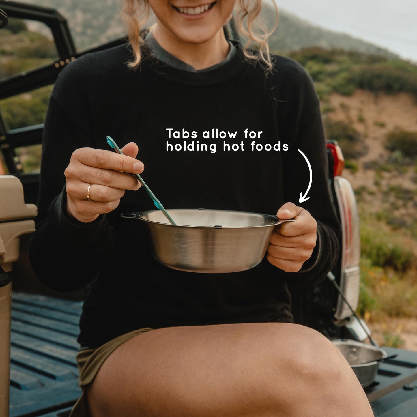 Magnetic Stainless Steel Camping Dinnerware Set