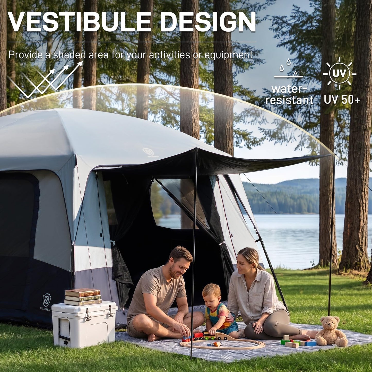 8–10 Person Blackout Family Camping Tent