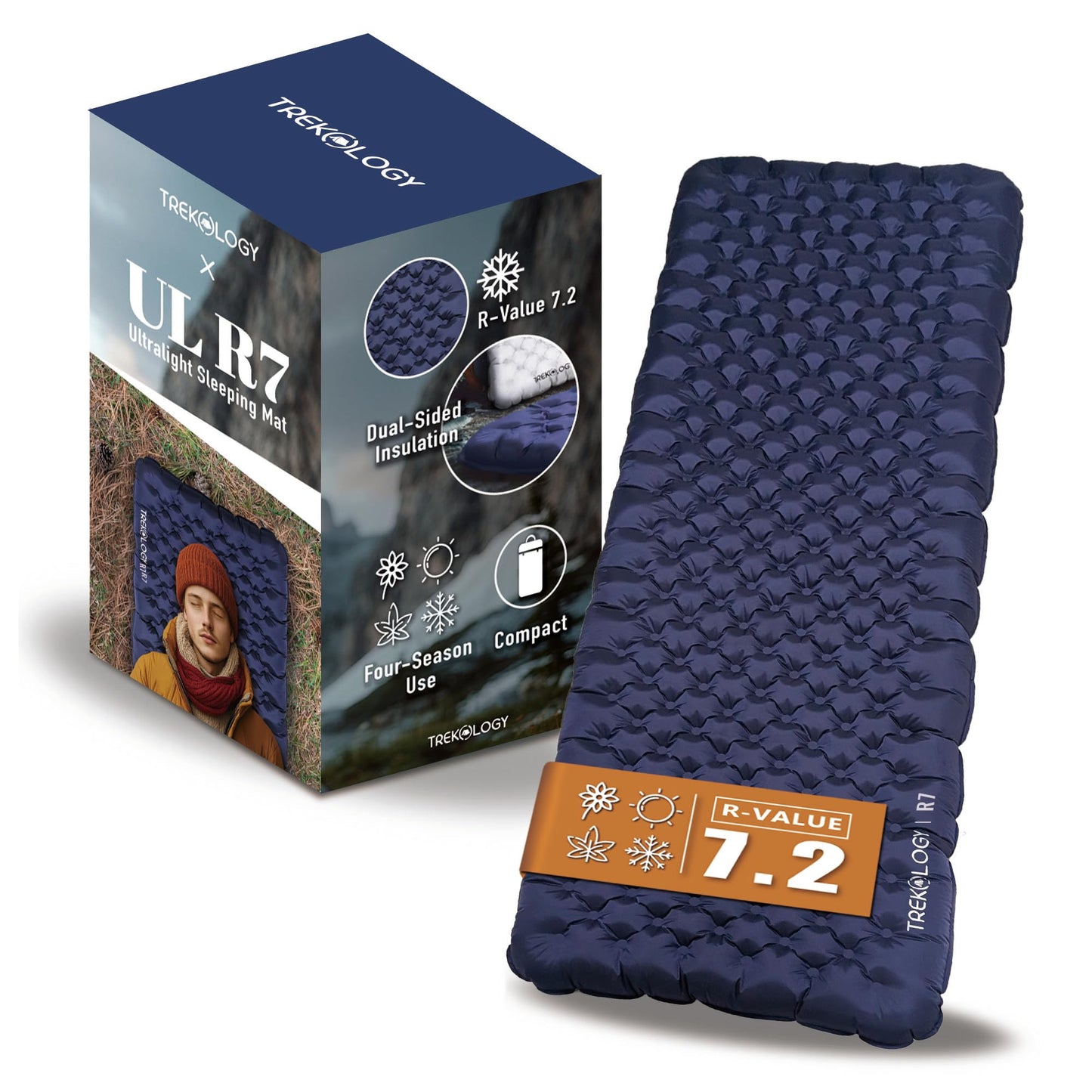 4-Inch Insulated Sleeping Pad for All-Season Camping