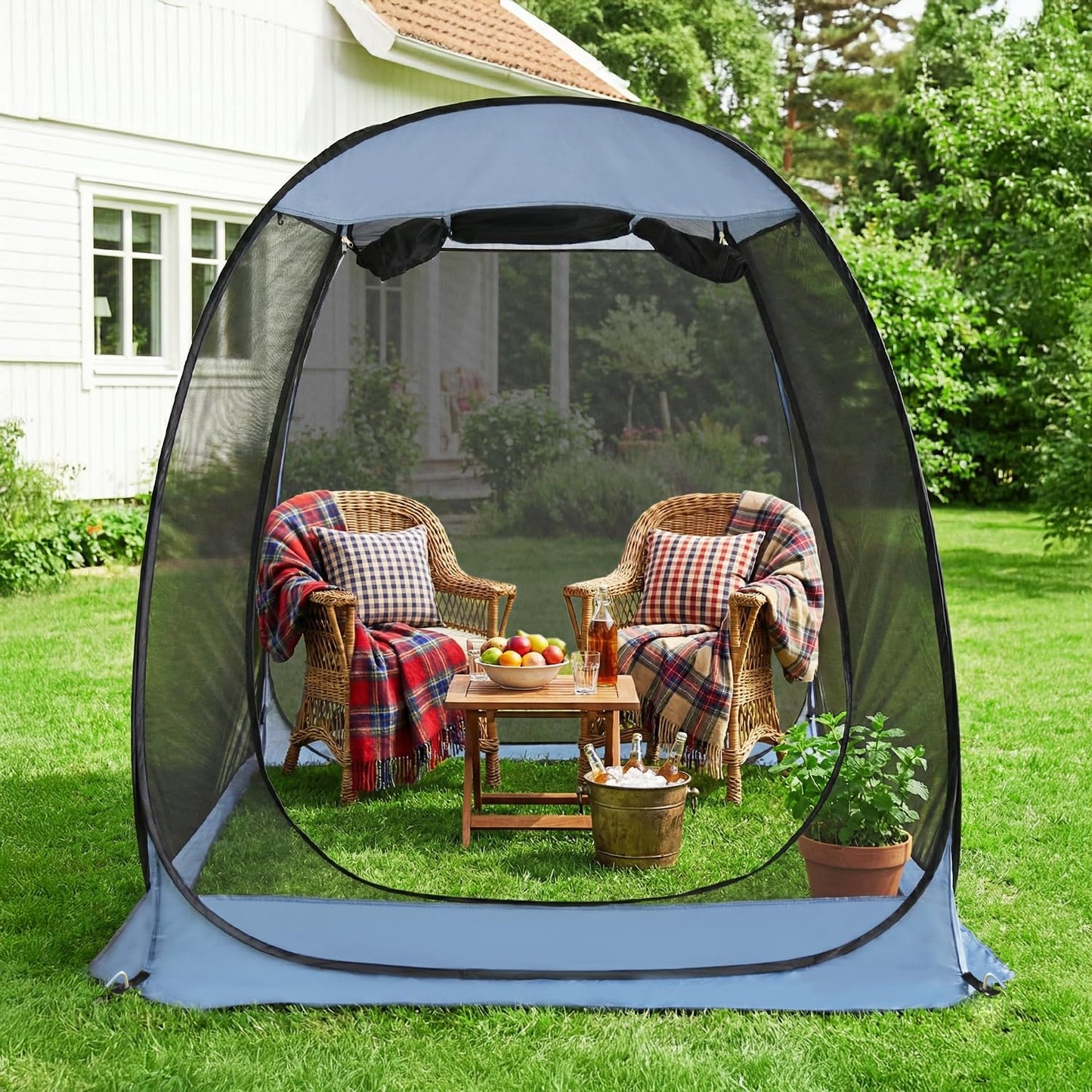Pop-Up Screen House with UPF 50+ Sun Protection