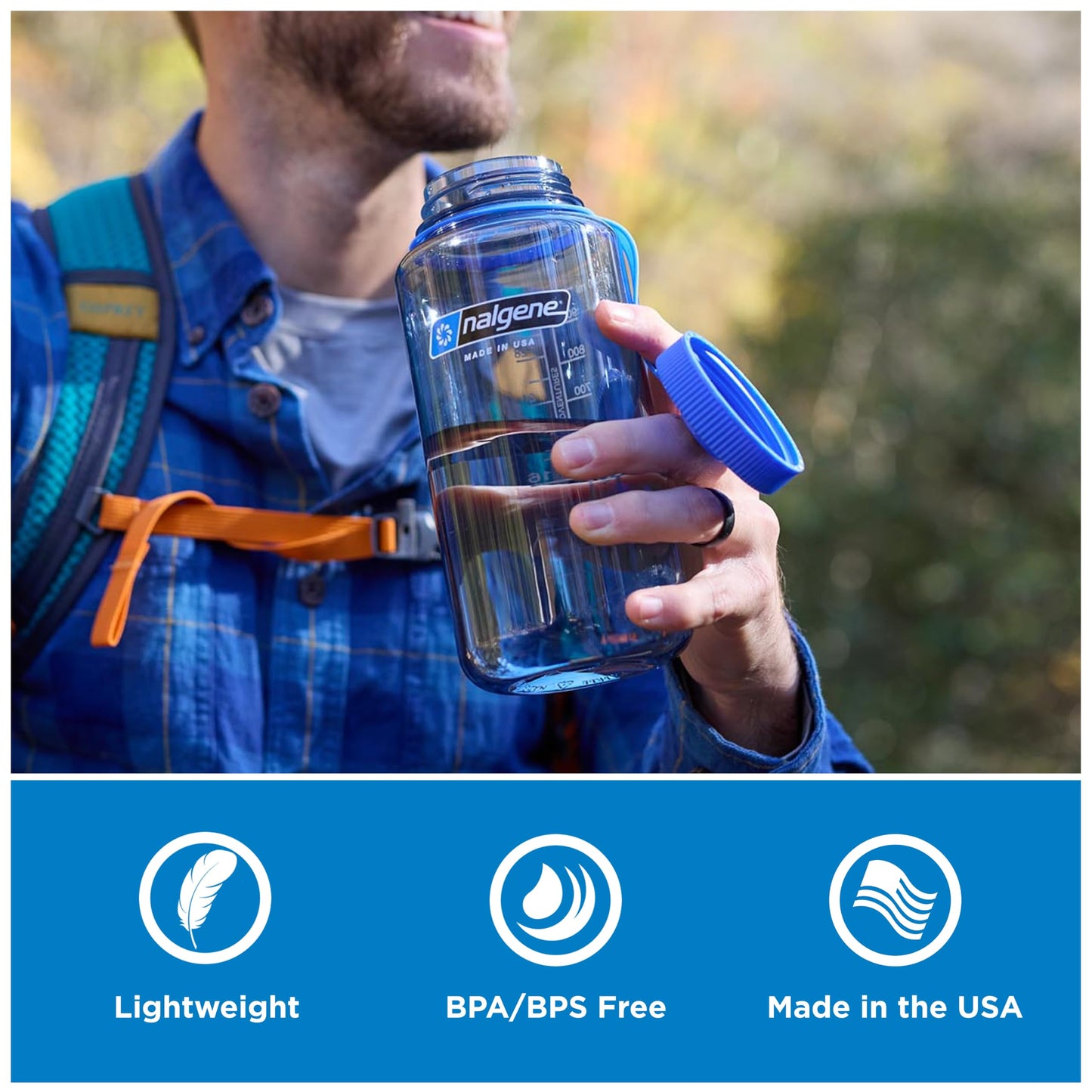 32 oz Wide Mouth Outdoor Water Bottle