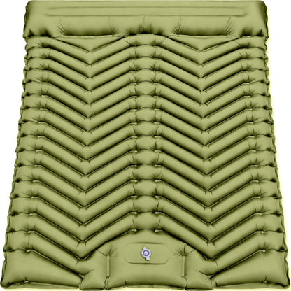 Ultralight Inflatable Sleeping Pad with Built-In Foot Pump