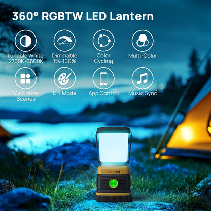 Consciot 1000LM Battery Powered LED Camping Lantern