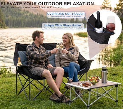 Bolosy Double Camping Chair Camping Loveseat