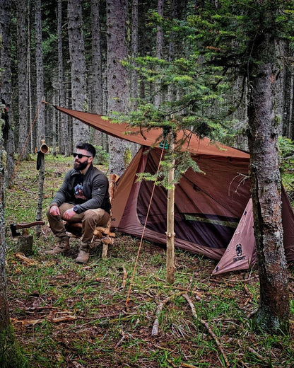 Ultralight Bushcraft Shelter Tent with Front Porch