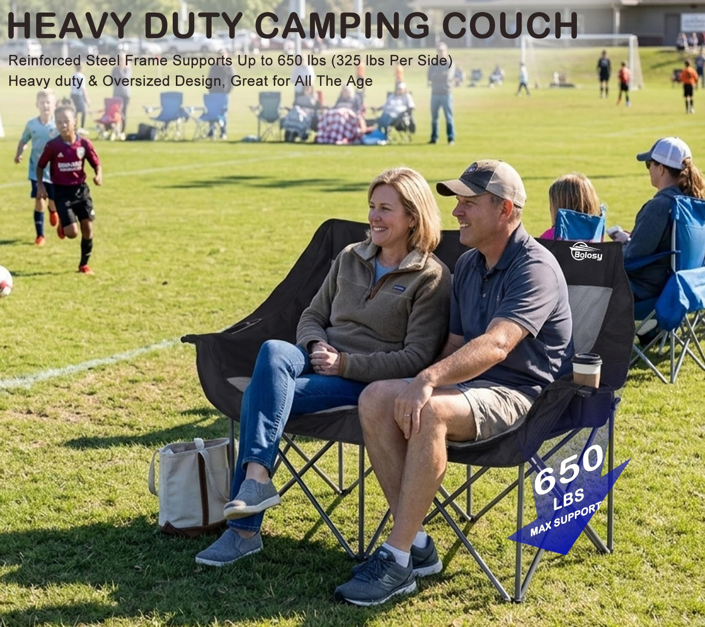 Bolosy Double Camping Chair Camping Loveseat