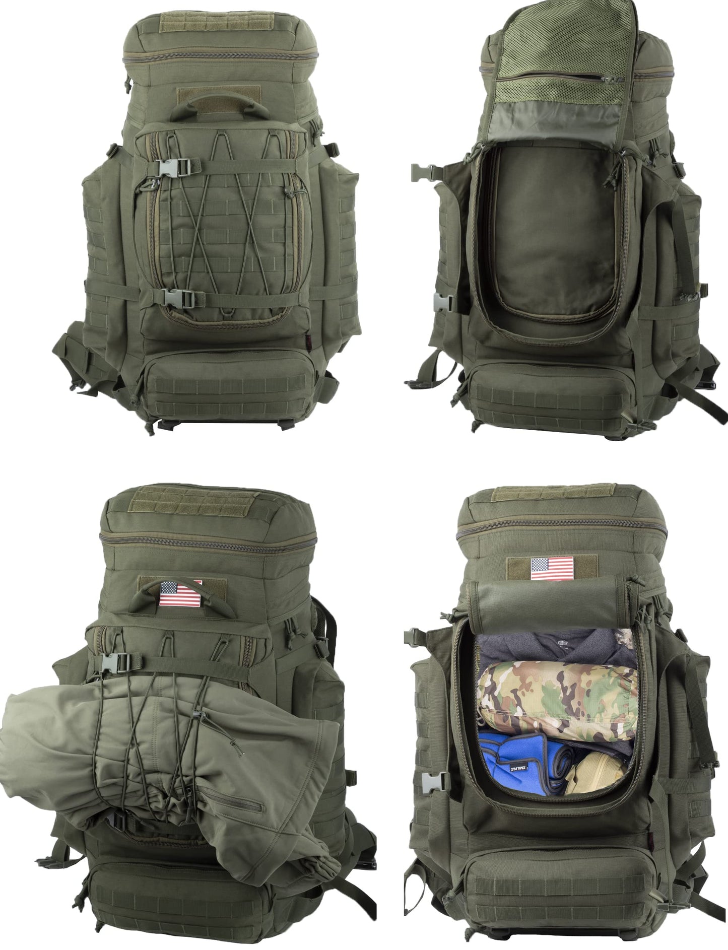 70L Tactical MOLLE Camping & Backpacking Rucksack