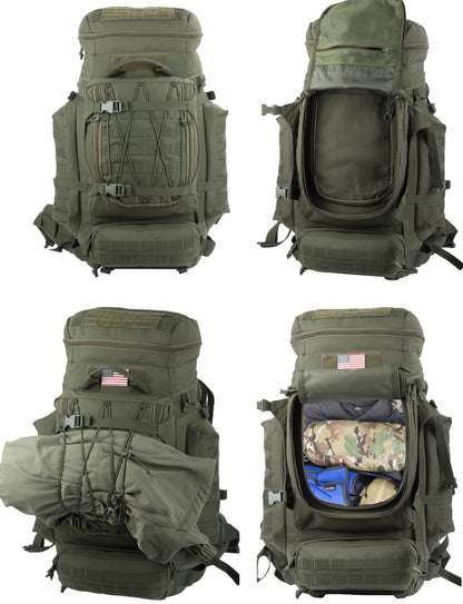 70L Tactical MOLLE Camping & Backpacking Rucksack