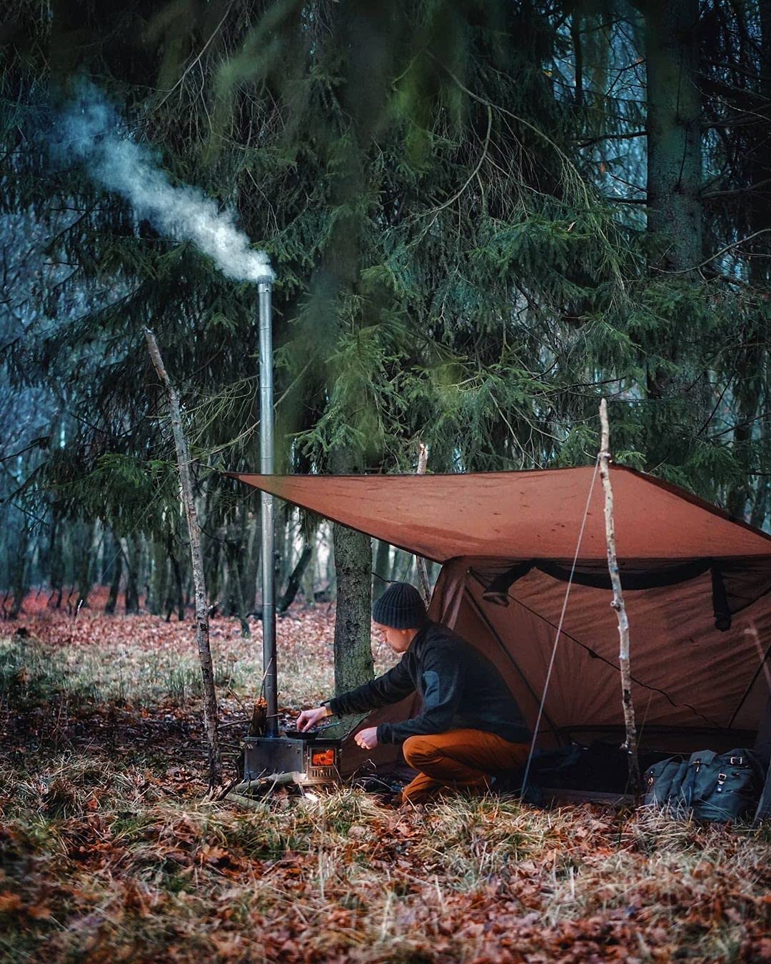 Ultralight Bushcraft Shelter Tent with Front Porch