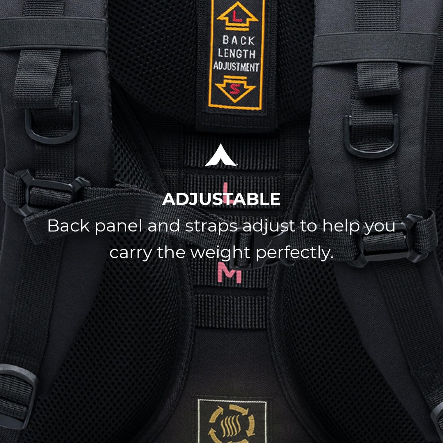 Internal Frame Hiking Backpack with Rain Cover