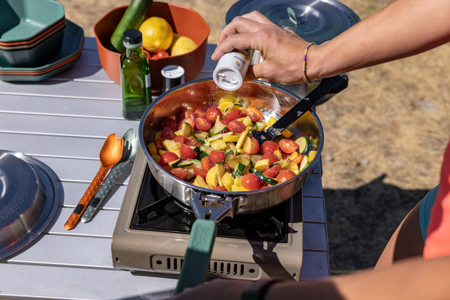 Complete Outdoor Camping Cookware & Dining Set