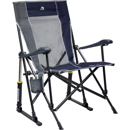 Portable Outdoor Rocking Chair with High Backrest