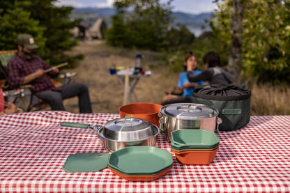Complete Outdoor Camping Cookware & Dining Set
