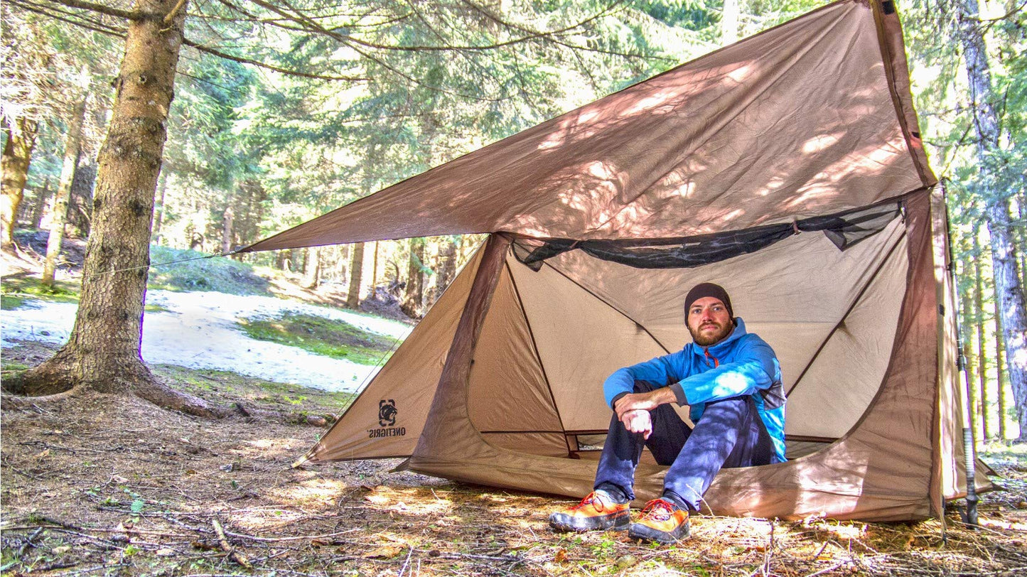Ultralight Bushcraft Shelter Tent with Front Porch