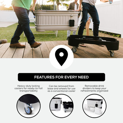 Insulated Hard Cooler Ice Chest for Camping
