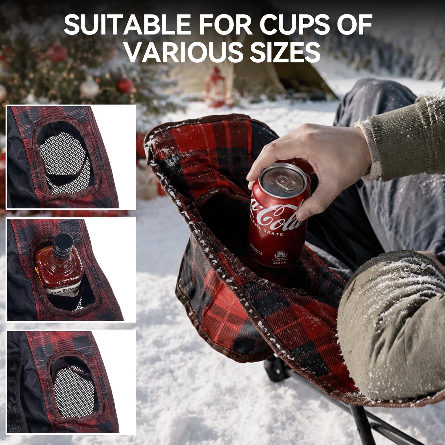 Heavy-Duty Double Camping Chair for Two Adults
