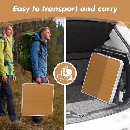 Adjustable Aluminum Folding Camping Table