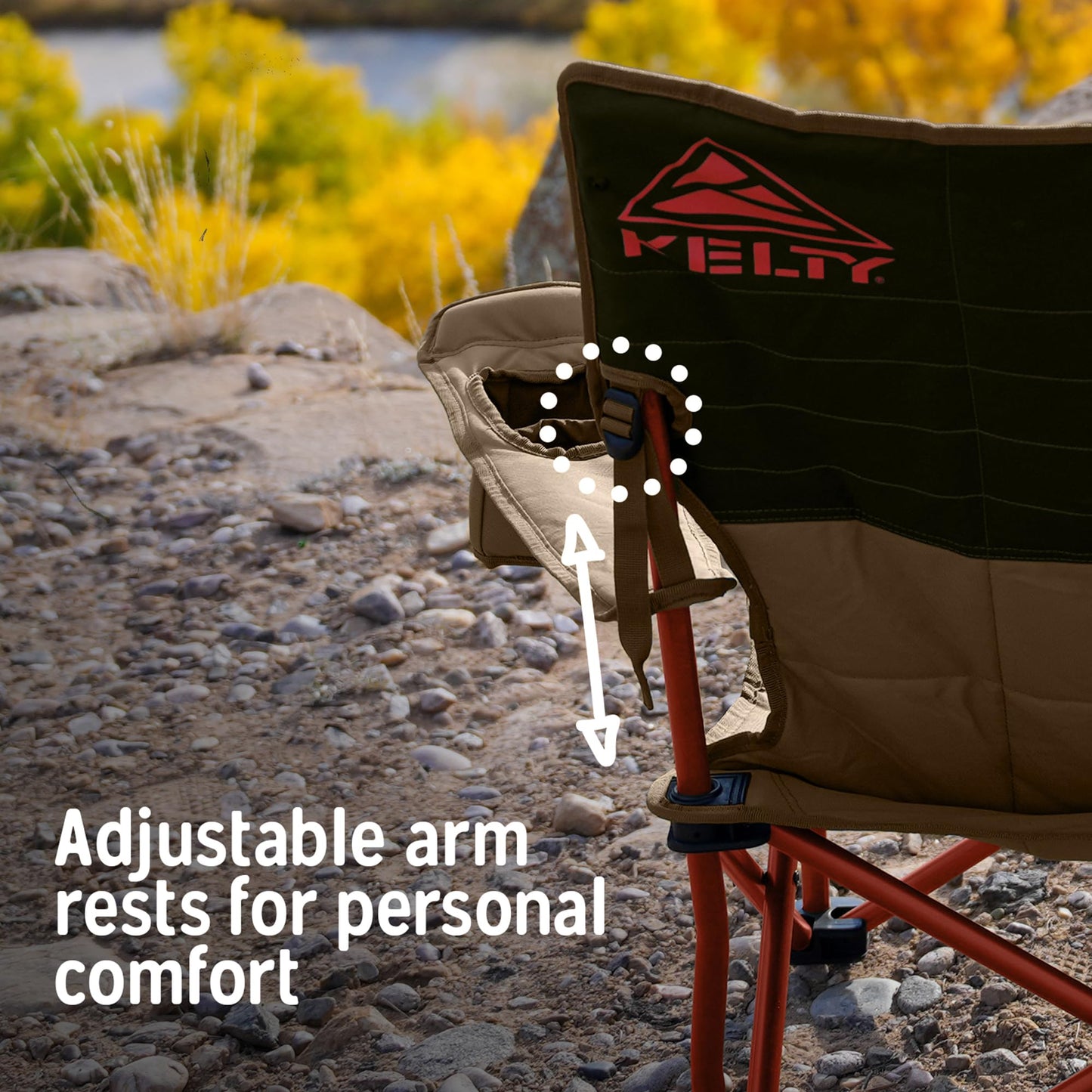 Deluxe Reclining Padded Folding Camping Chair
