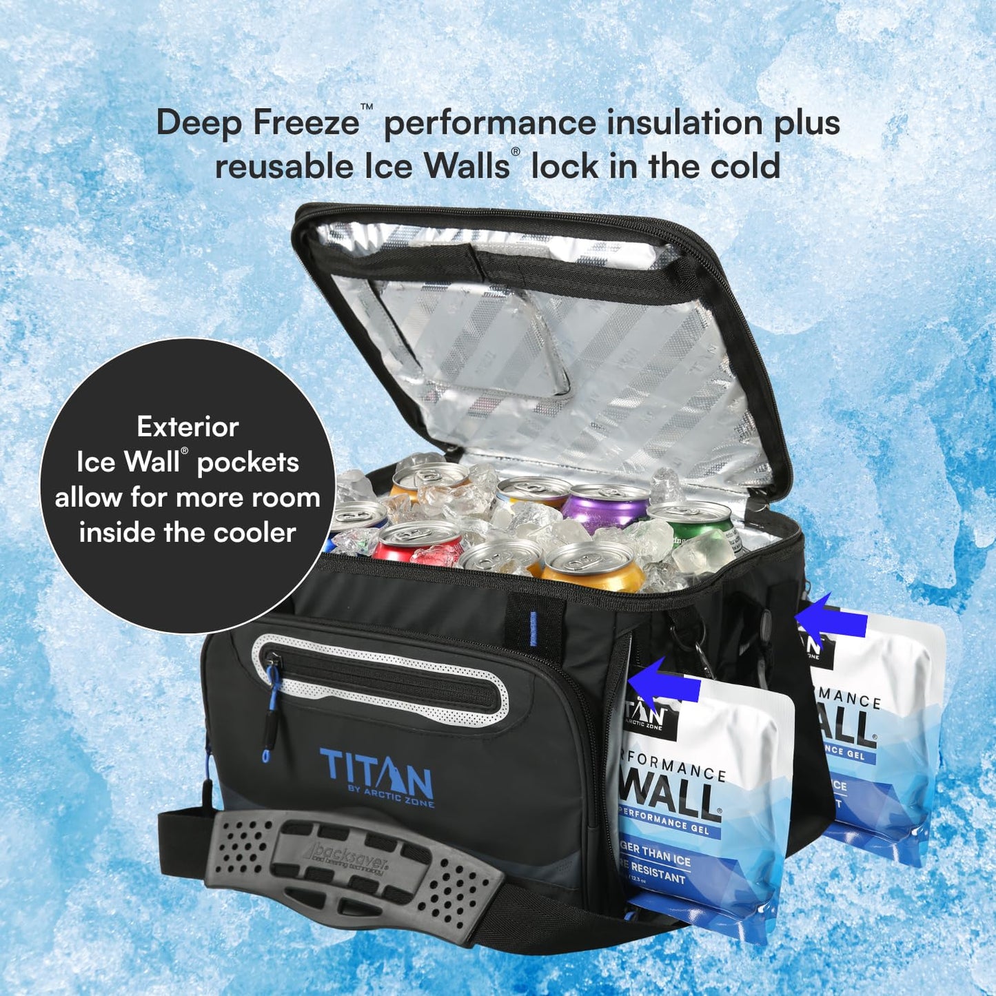 Collapsible Insulated Cooler Bag with Ice Pack