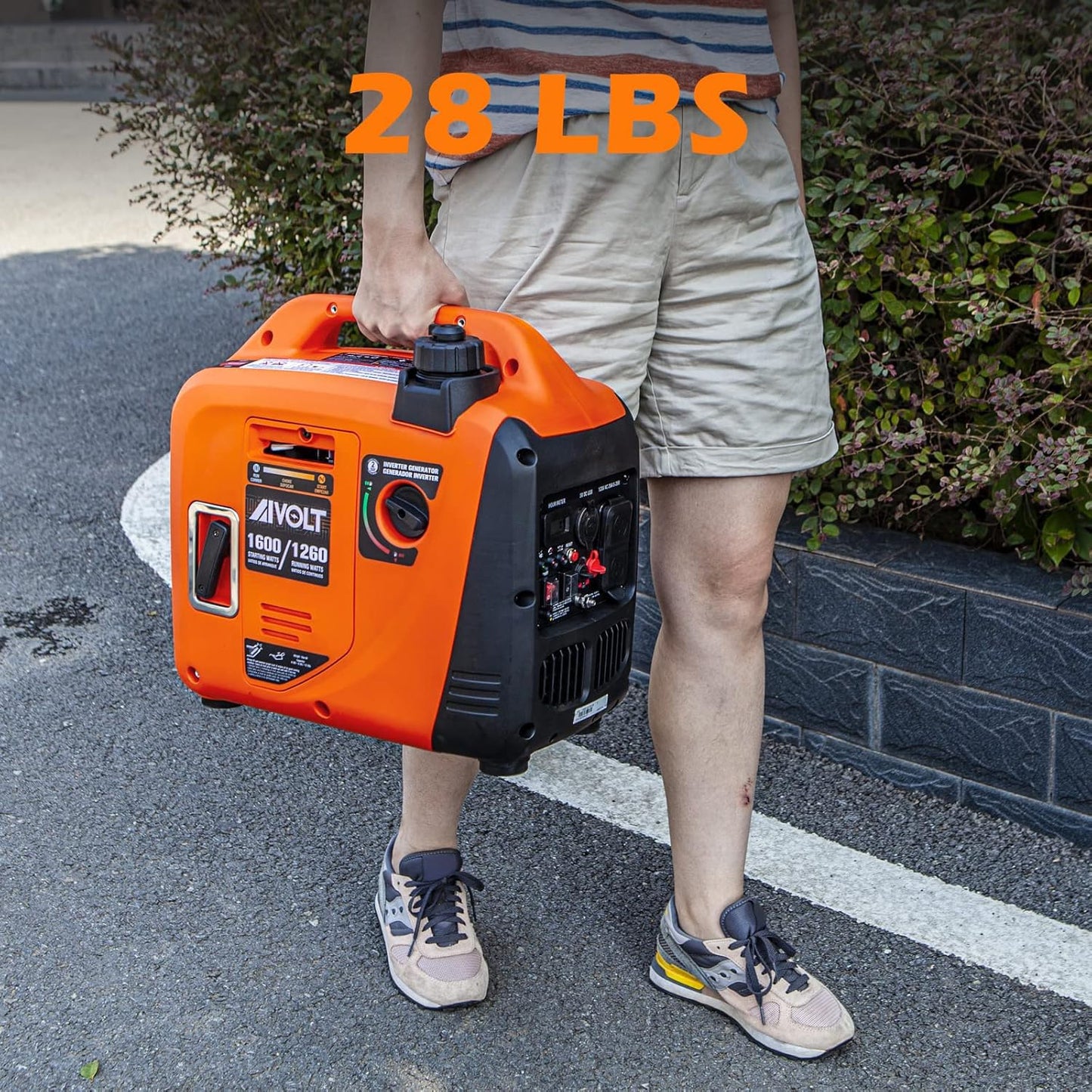Portable Gas Generator with Carbon Monoxide Sensor