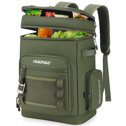 30L Waterproof Insulated Cooler Backpack for 48 Cans