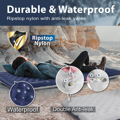 4-Inch Insulated Sleeping Pad for All-Season Camping