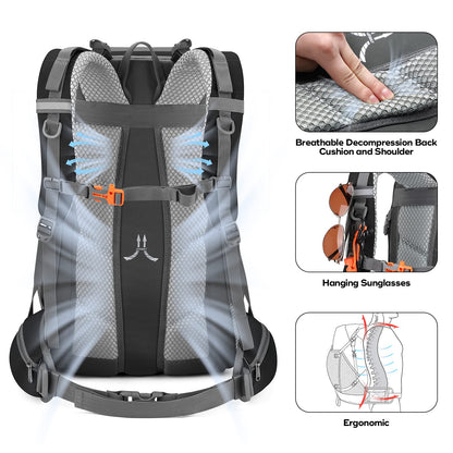 Waterproof Hiking Backpack with Rain Cover
