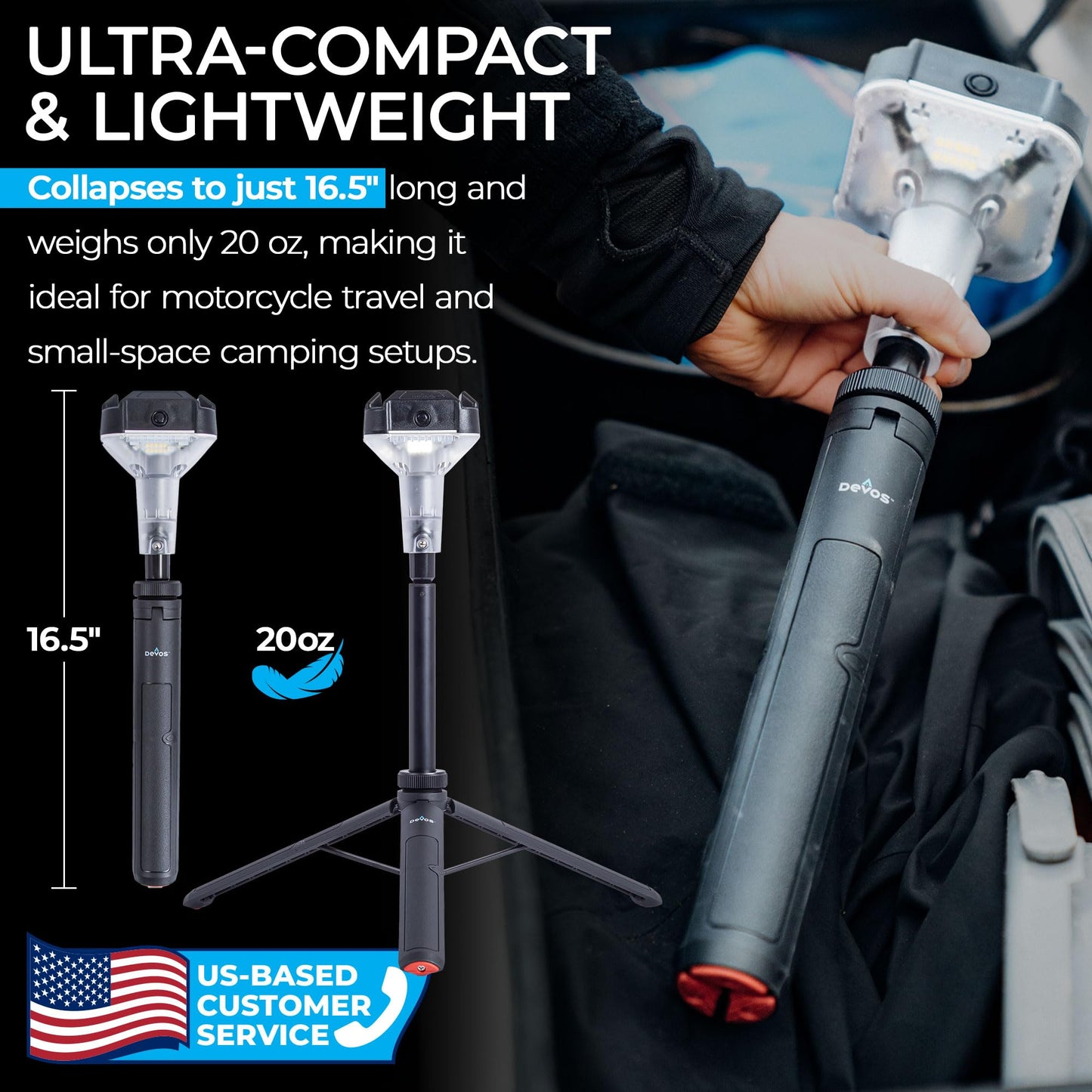 800 Lumen Rechargeable Telescoping LED Camping Lantern