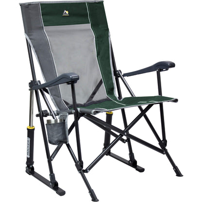 Portable Outdoor Rocking Chair with High Backrest