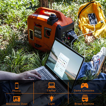 Portable Gas Generator with Carbon Monoxide Sensor