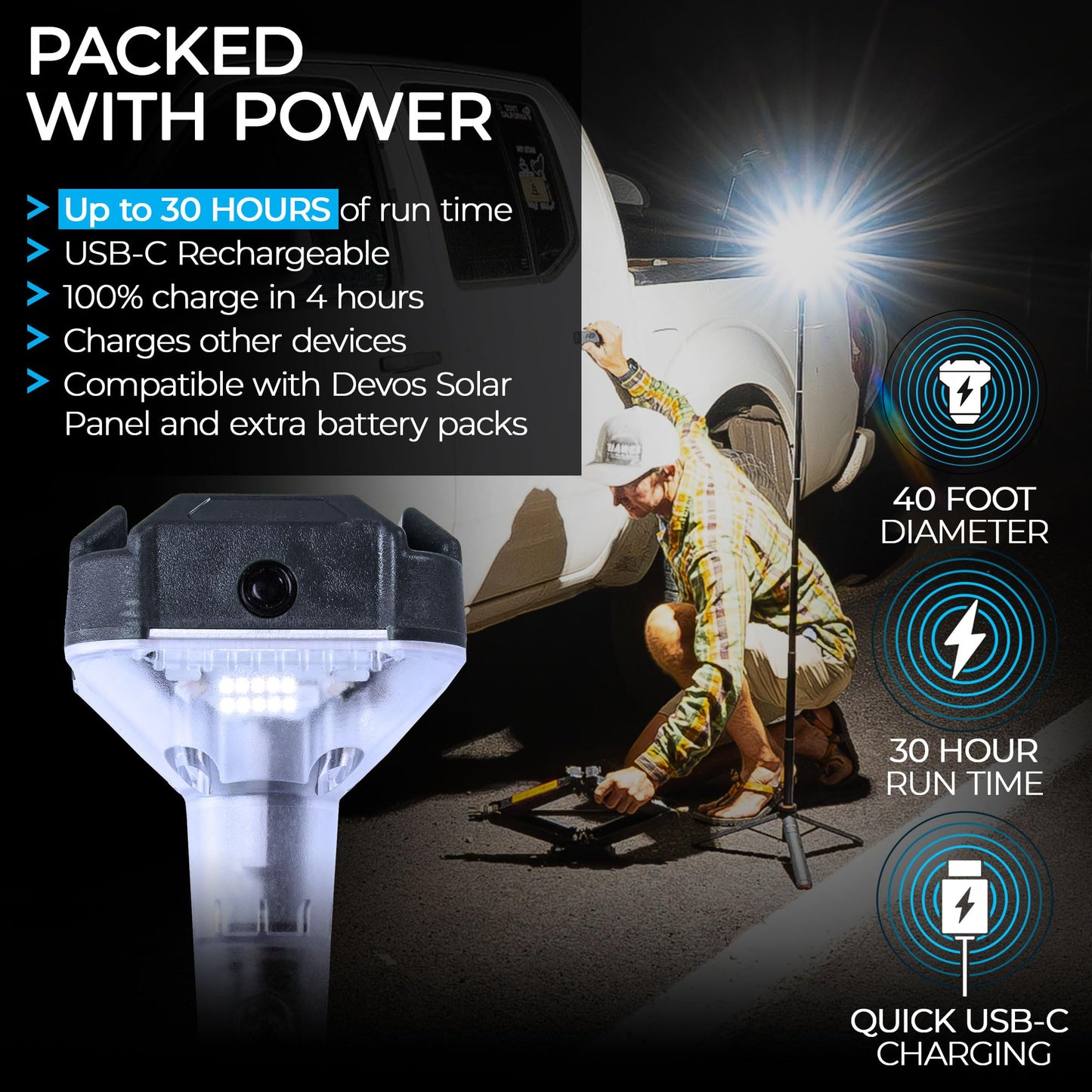 800 Lumen Rechargeable Telescoping LED Camping Lantern
