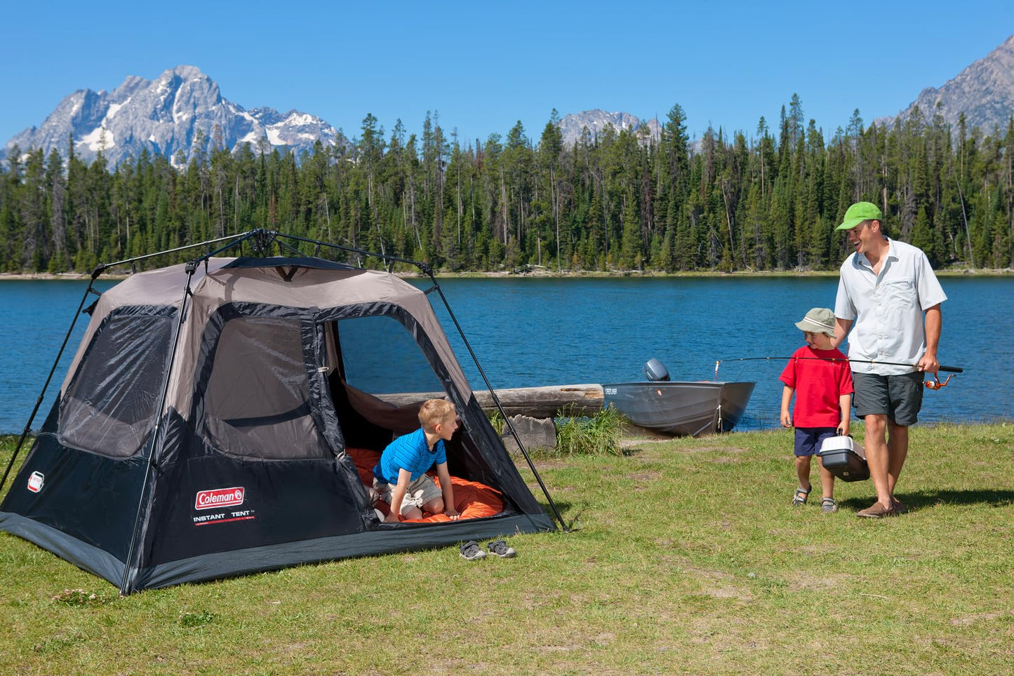 Coleman Sundome Camping Tent with Rainfly, 2/3/4/6 Person Tent Sets Up in 10 Mins, Weatherproof Shelter for Camping, Festivals, Backyard, Sleepovers, & More
